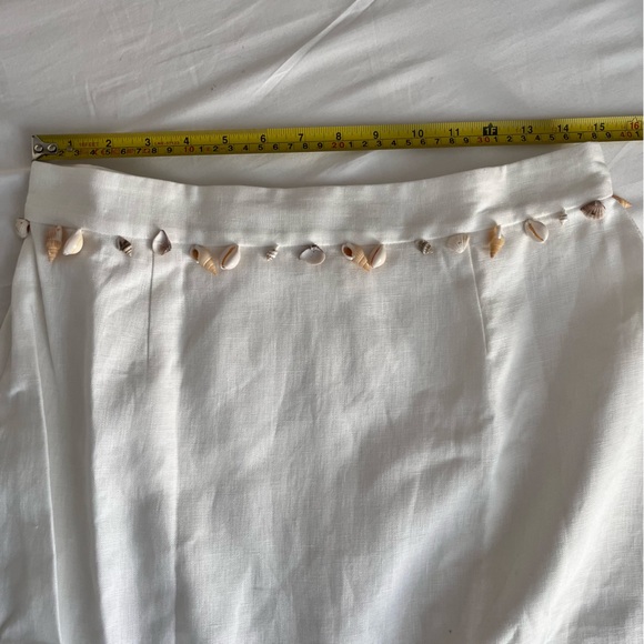 NWOT Zimmermann Postcard fringed white linen seashell skirt 3 - Picture 8 of 16
